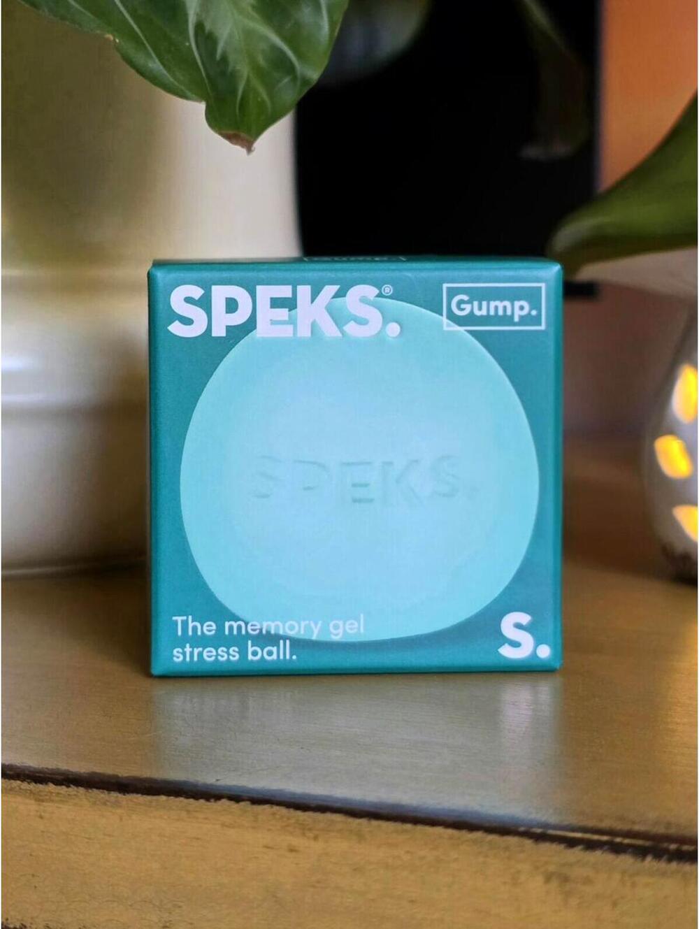 NIB Speks Original Gump Memory Gel Stress Ball - Sea Glass